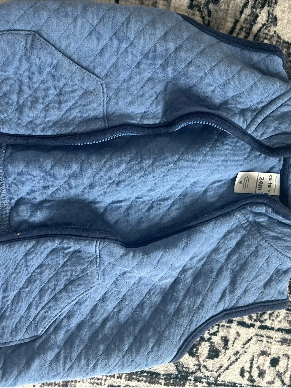 Carter's Camel and Gray Turtleneck Button Pullover Sweaters and Carter’s Vest